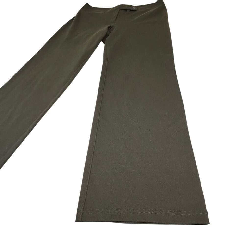 Eileen‎ Fisher Brown Heavyweight Rayon Knit Tab Waist Trousers Size Medium - Picture 4 of 8